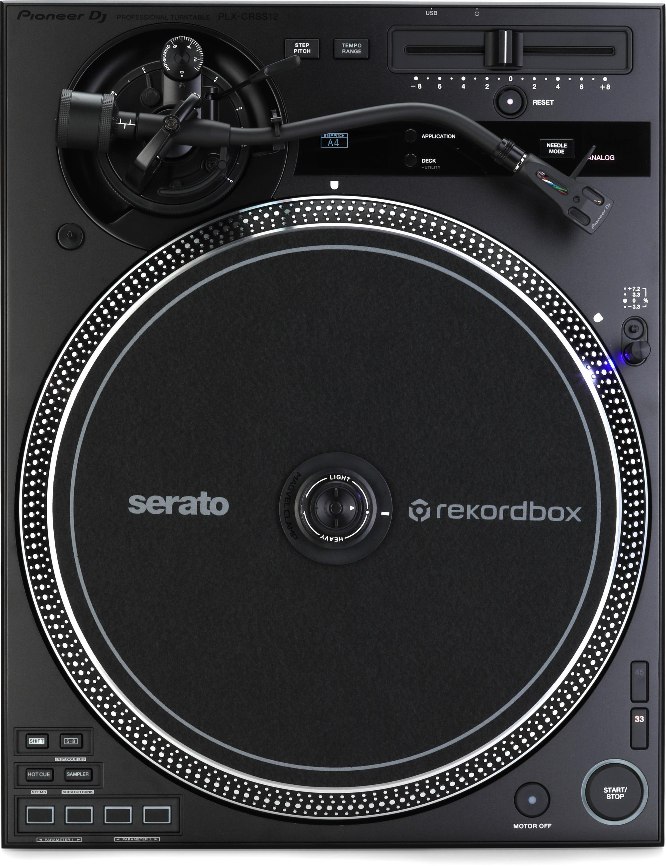 Pioneer DJ PLX-CRSS12 Hybrid Direct Drive Turntable with DVS