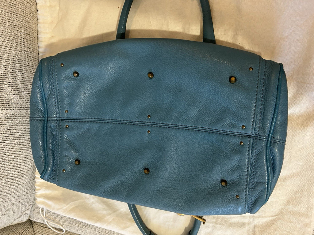 Chloe Paddington Leather Shoulder Bag Blue