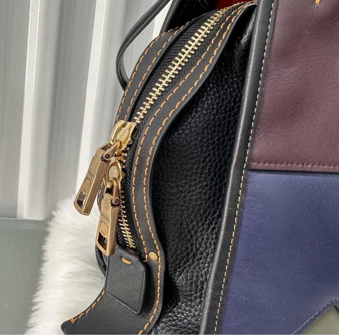 Coach Rogue Patchwork Leather Shoulder Bag