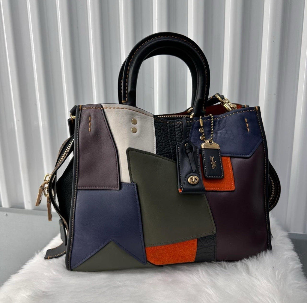 Coach Rogue Patchwork Leather Shoulder Bag